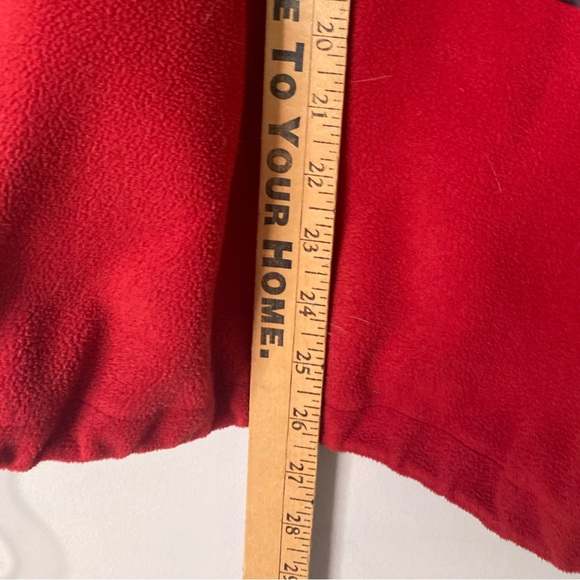 L.L. Bean Red Fleece Sleeveless Vest Jacket Size Large - Picture 5 of 5